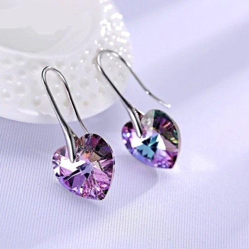 Boucles d'oreilles pendantes en forme de cœur G800