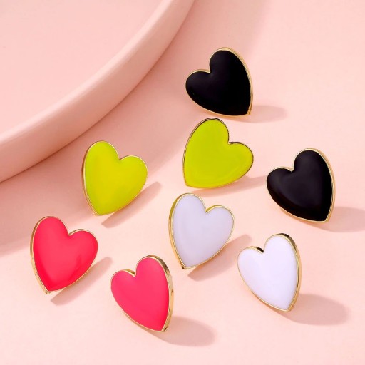 Boucles d'oreilles pendantes en forme de cœur pour femmes G704
