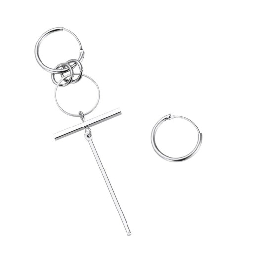 Boucles d'oreilles pendantes en forme de croix
