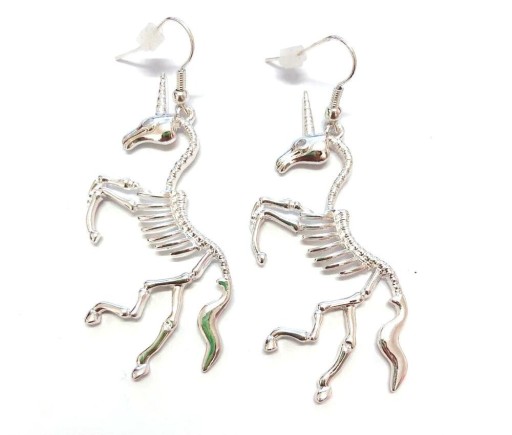 Boucles d'oreilles pendantes en forme de squelette pour femmes