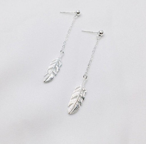 Boucles d'oreilles pendantes en plumes pour femmes G991