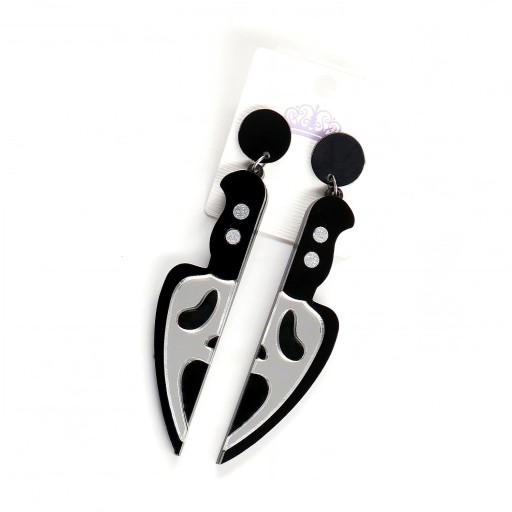 Boucles d'oreilles pendantes femme masque