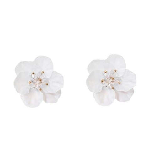 Boucles d'oreilles pendantes fleurs G1491