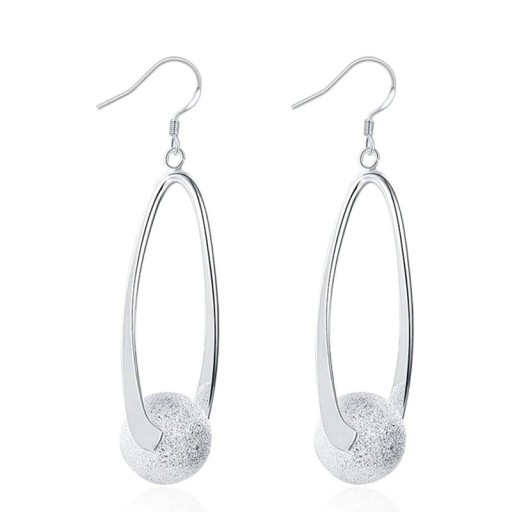Boucles d'oreilles pendantes pour femmes avec boule
