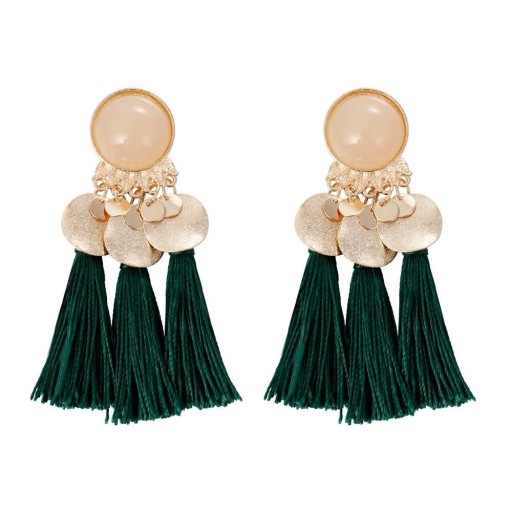 Boucles d'oreilles pendantes pour femmes avec frange G597