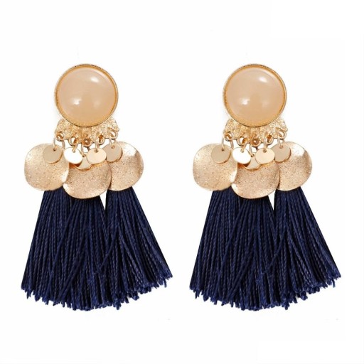 Boucles d'oreilles pendantes pour femmes avec frange G597