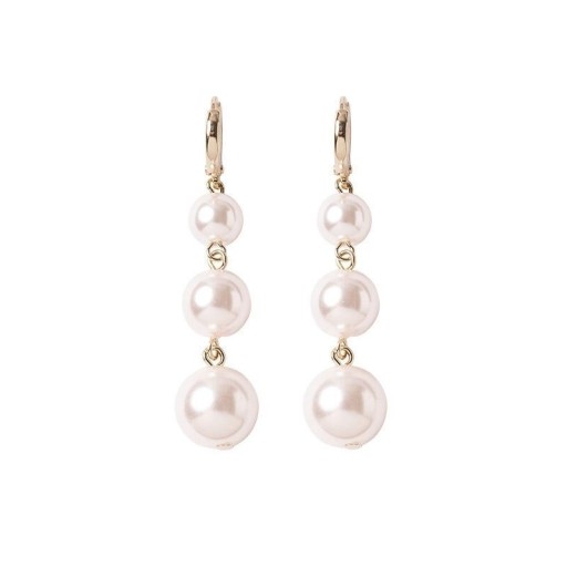 Boucles d'oreilles pendantes pour femmes avec perles G1113