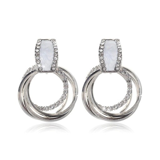 Boucles d'oreilles pendantes pour femmes avec zircon