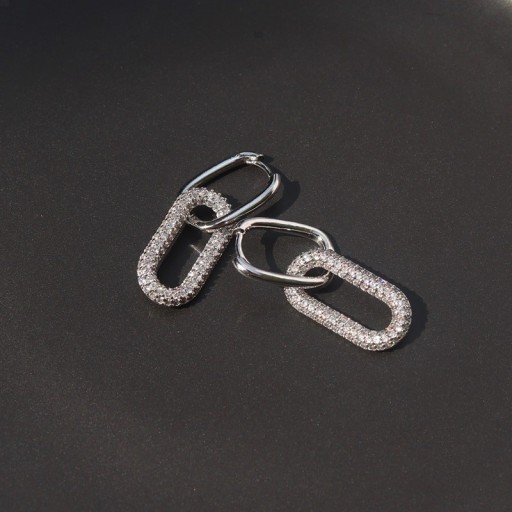 Boucles d'oreilles pendantes pour femmes avec zirconiums G141