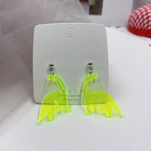 Boucles d'oreilles pendantes pour femmes dinosaures