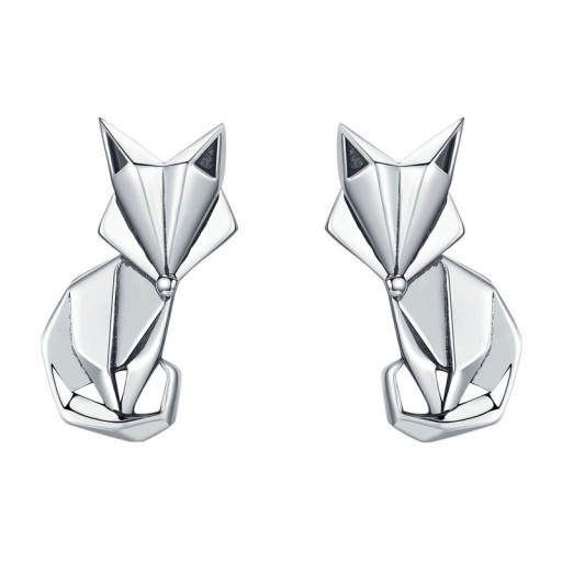 Boucles d'oreilles pendantes pour femmes en forme de renard