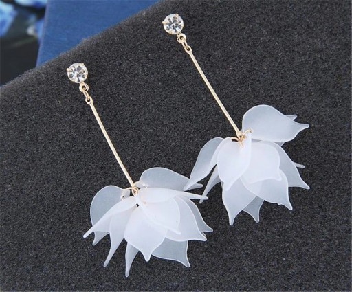 Boucles d'oreilles pendantes pour femmes fleurs G998