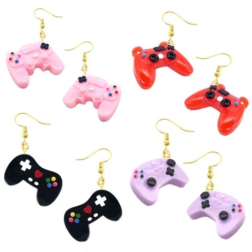 Boucles d'oreilles pendantes pour femmes manettes de jeu