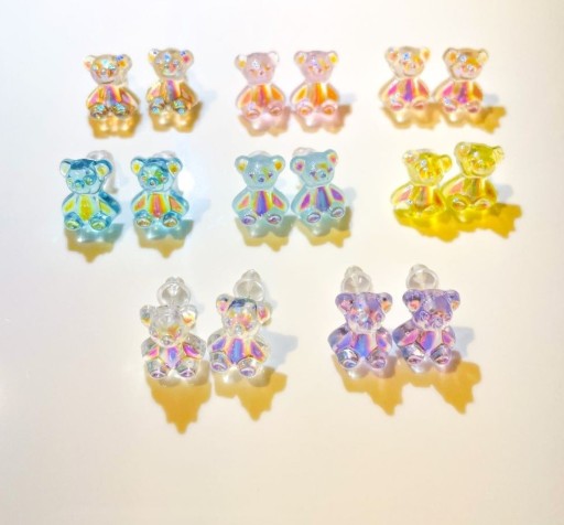 Boucles d'oreilles pendantes pour femmes ours