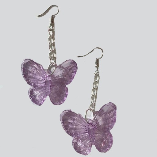 Boucles d'oreilles pendantes pour femmes papillons C1060
