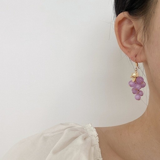 Boucles d'oreilles pendantes pour femmes vin