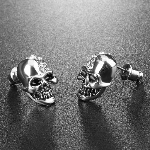 Boucles d'oreilles pendantes skull G2566