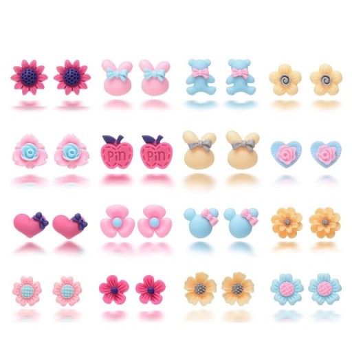 Boucles d'oreilles pour femmes 16 paires