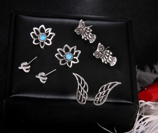 Boucles d'oreilles pour femmes - 4 paires