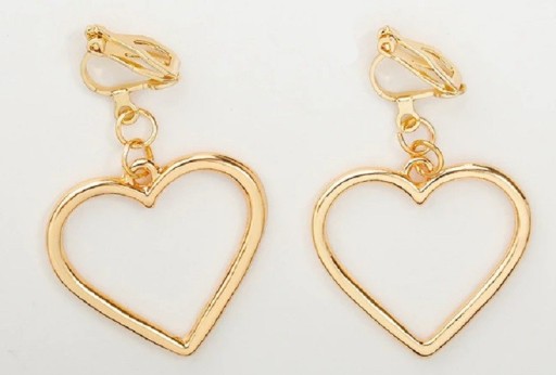 Boucles d'oreilles pour femmes avec cœur