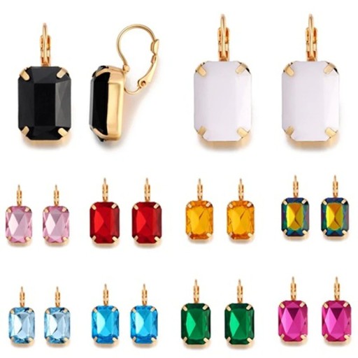Boucles d'oreilles pour femmes avec cristal G876