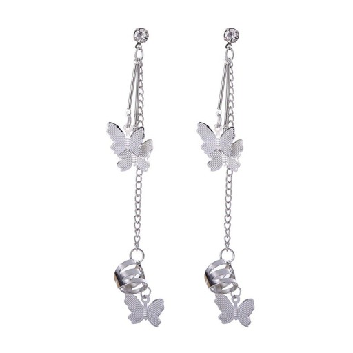Boucles d'oreilles pour femmes avec des papillons