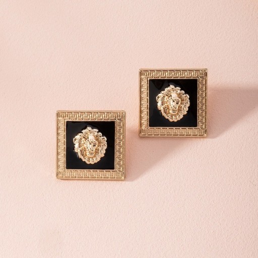 Boucles d'oreilles pour femmes avec lion