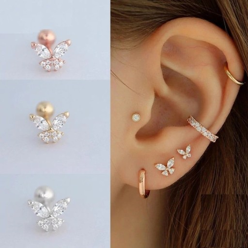 Boucles d'oreilles pour femmes avec pierres A1725