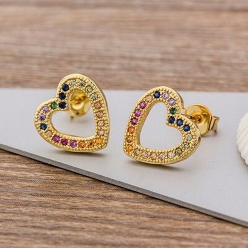 Boucles d'oreilles pour femmes avec zircon