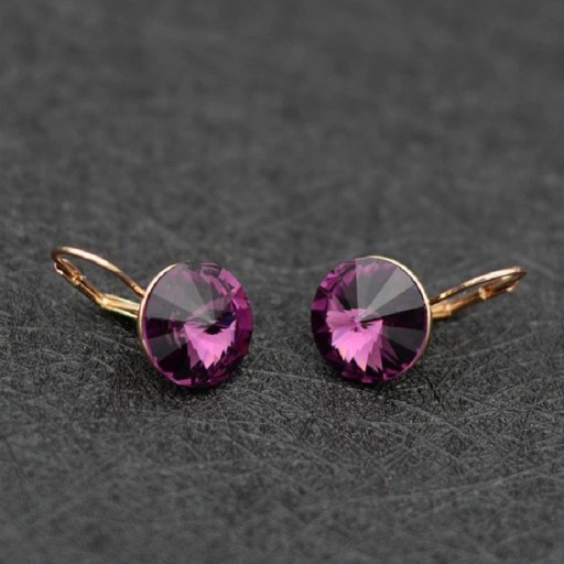 Boucles d'oreilles pour femmes avec zircon A2685