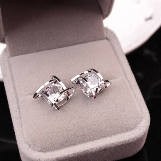 Boucles d'oreilles pour femmes avec zircon