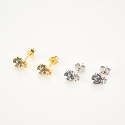 Boucles d'oreilles pour femmes avec zircons G630