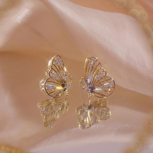 Boucles d'oreilles pour femmes papillons J192