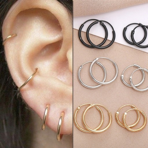 Boucles d'oreilles rondes G1287