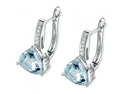 Boucles d'oreilles rondes pour femmes avec cristal