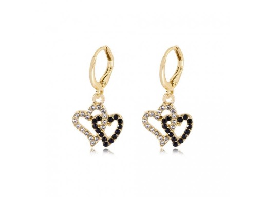 Boucles d'oreilles rondes pour femmes avec pendentif G694