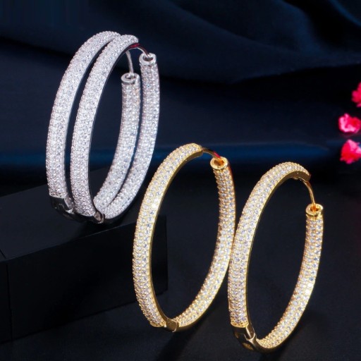 Boucles d'oreilles rondes pour femmes G1042