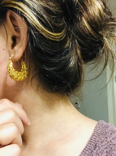Boucles d'oreilles rondes pour femmes G1064