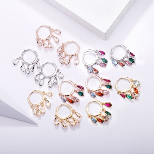 Boucles d'oreilles rondes pour femmes G1422
