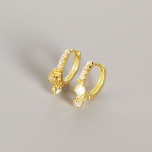 Boucles d'oreilles rondes pour femmes G1424