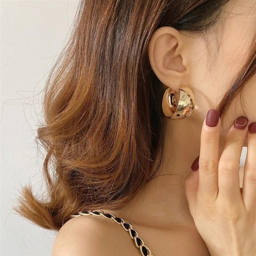 Boucles d'oreilles rondes pour femmes G1439