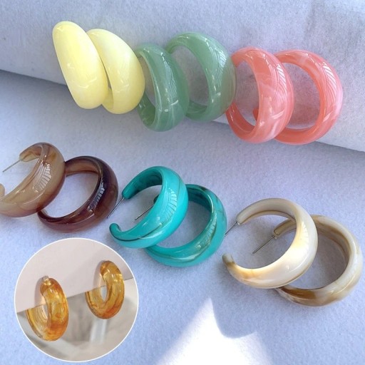 Boucles d'oreilles rondes pour femmes G1475