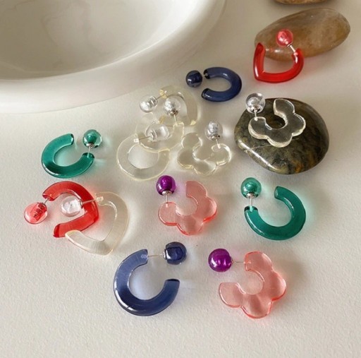 Boucles d'oreilles rondes pour femmes G644