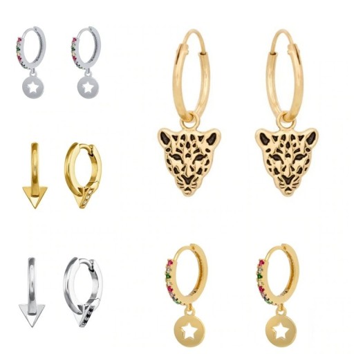 Boucles d'oreilles rondes pour femmes R31