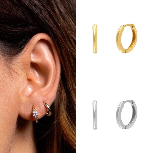 Boucles d'oreilles rondes pour femmes R55