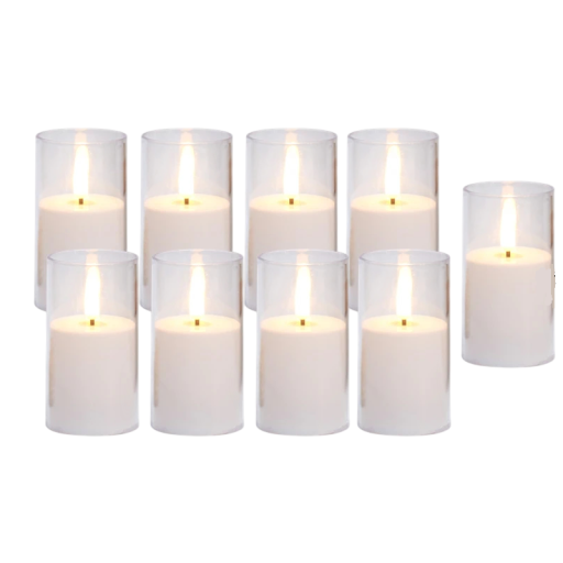 Bougies LED 36 pièces sans flamme 10 cm technologie LED blanche bougies décoratives à piles pour décoration de mariage arrangements de table et intérieur