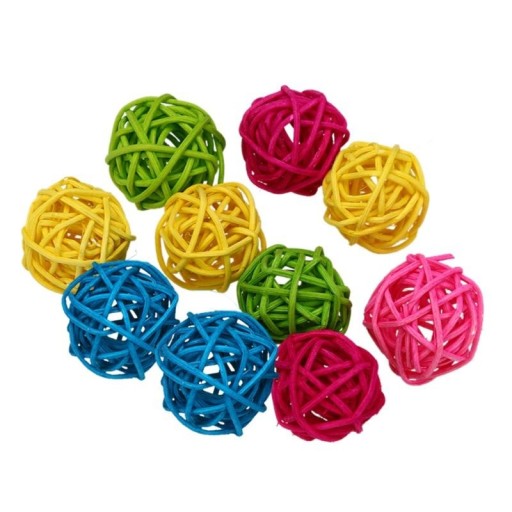 Boule en rotin pour oiseaux 20 pcs