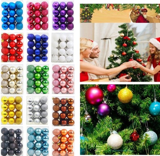Boules de Noël 24 pcs