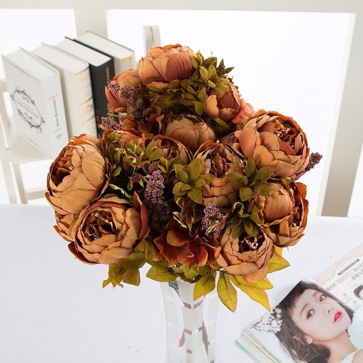 Bouquet de pivoines artificielles J3460