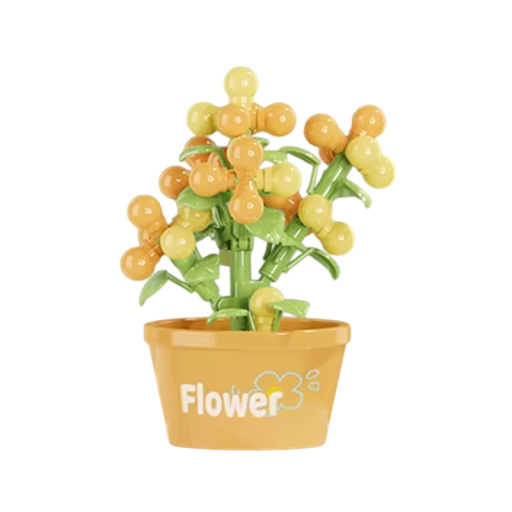 Bouquet of Flowers Fruit Plant 6 x 5.1 x 7.6 cm 63 pcs Mini Micro Building Set Flower Blocks DIY Kit for Children and Adults Creative Decoration Gift